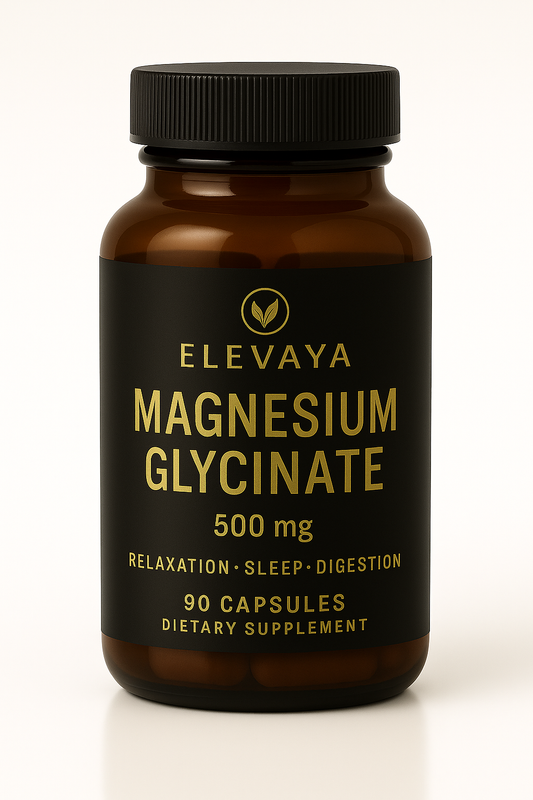 Elevaya Magnesium Glycinate - 500 mg | 90 Capsules